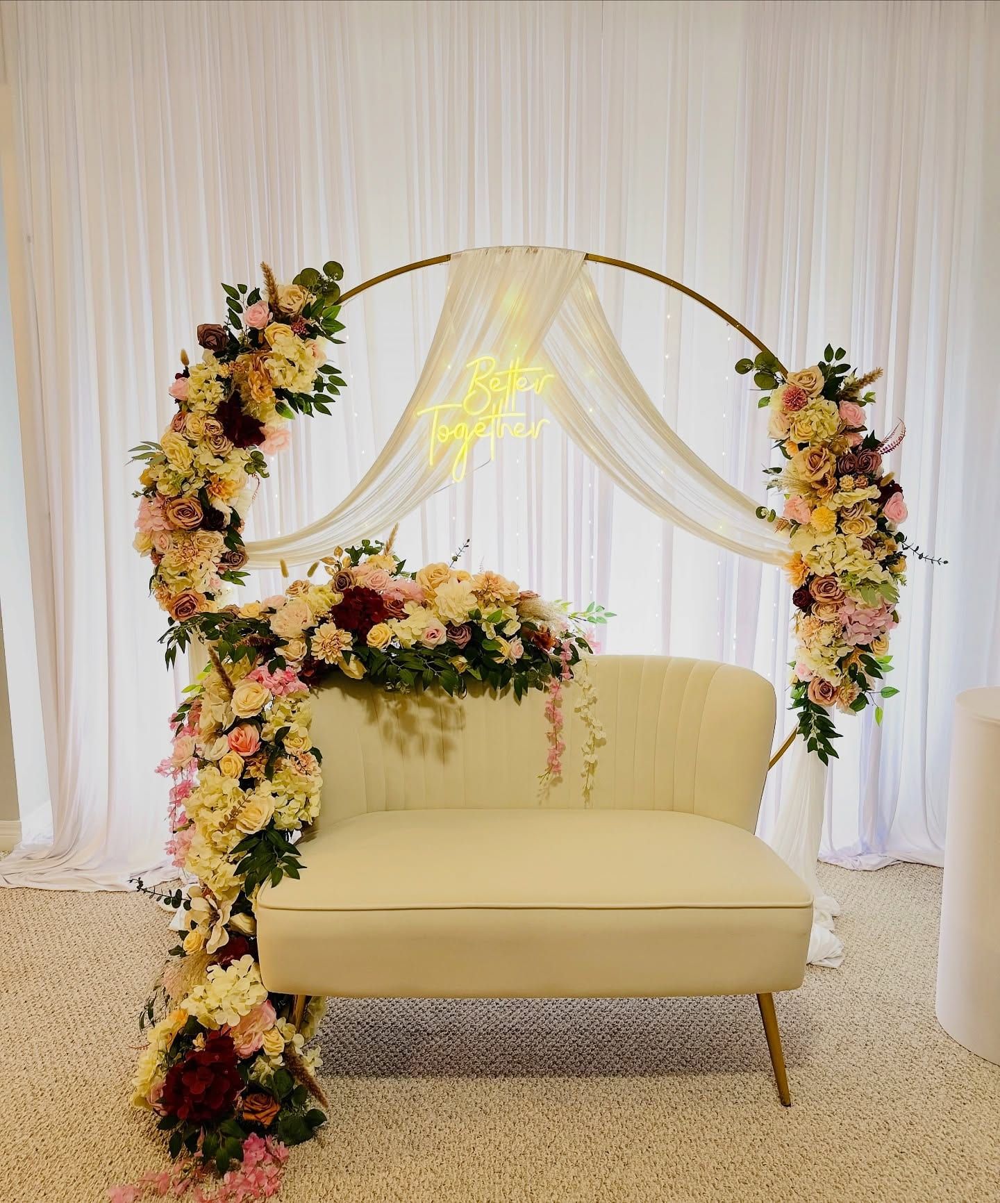 Engagement & Wedding Decor setup by Nami Creations in Brampton